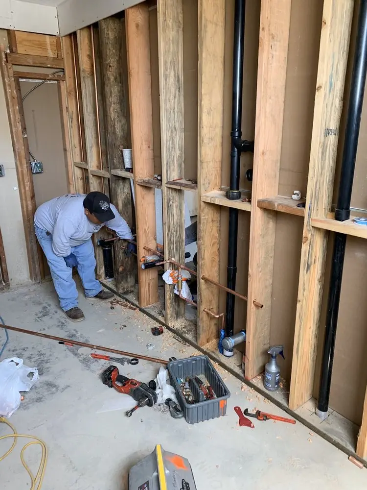 Commercial rough-in plumbing for Gas Line Repair in North Farmington